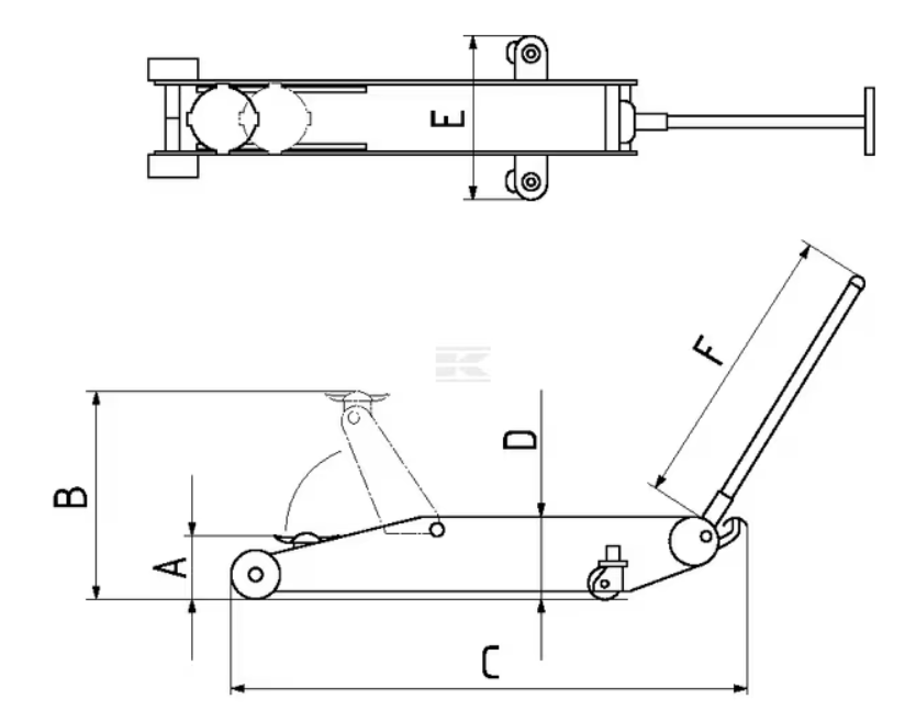 NOG200200 Cric a carrello 2t