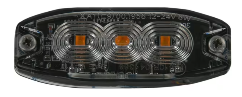 ILLA2007300 Avvisatore lampeggiante, giallo, 3 LED
