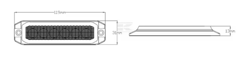 ILLA20077W00 Lampeggiante a 6 LED bianco