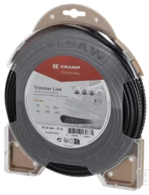 GINL3037NKR00 Filo decespugliatore Nylsaw Ø 3 mm 37m quadrato nero Kramp