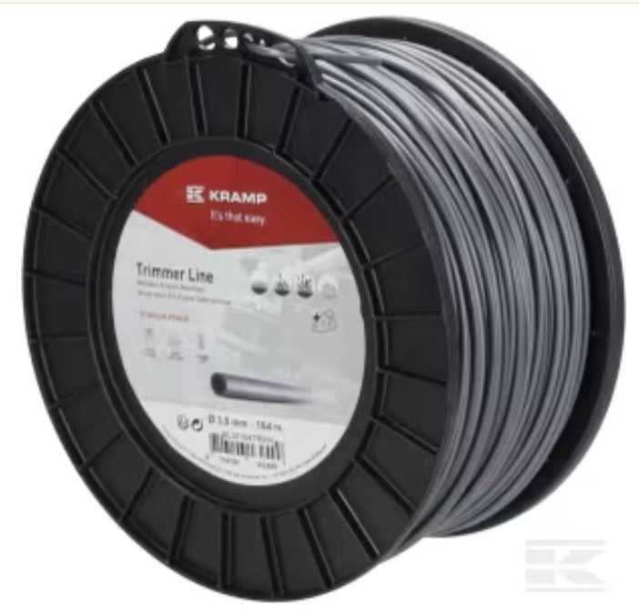 GINL30164TRKR00 Filo decespugliatore Ø 3 mm 164m rotondo Titanium Power grigio Kramp