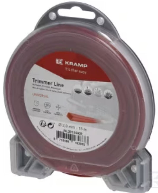 GINL3015SKR00 Filo decespugliatore Ø 3 mm 15m quadrato rosso Kramp