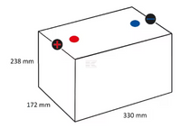 BA605102080KR00 Batteria 12V 105Ah 800A, Kramp POLI ESTERNI CENTRALI