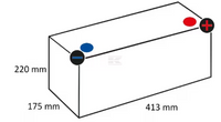 BA610050085KR00 Batteria 12V 110Ah 850A, Kramp