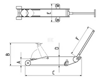 NOG200200 Cric a carrello 2t