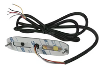 ILLA200763M00 Fanalino lampeggiante LED, rettangolare, 10/30V, arancione, 130x30x7mm, 6 LED, Kramp